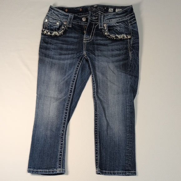 Miss Me Cropped Jeans - Picture 1 of 6